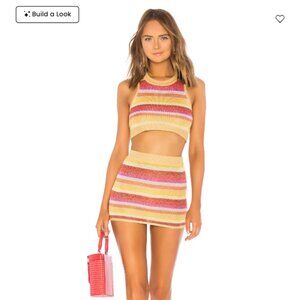 Lovers and Friends Sunset Sweater Crop and Skirt Set | Size XS